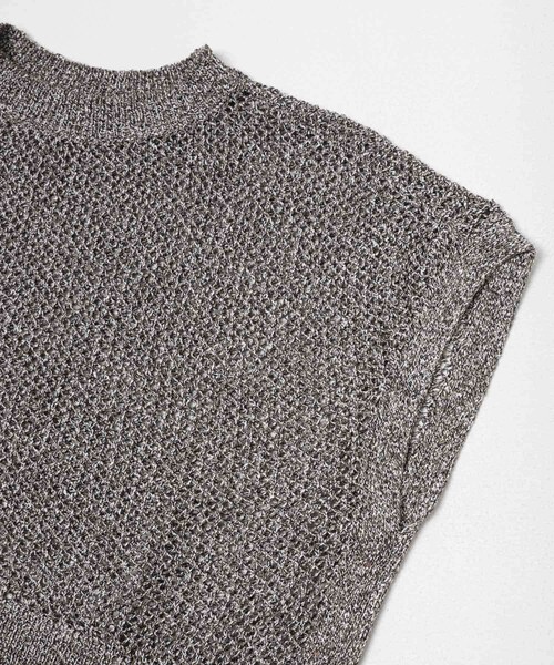 URBAN RESEARCH ROSSO（アーバンリサーチロッソ）の「ELENDEEK　MELANGE MESH KNIT（ベスト・レディース・GRY/GRN・Free）」の5枚目の写真