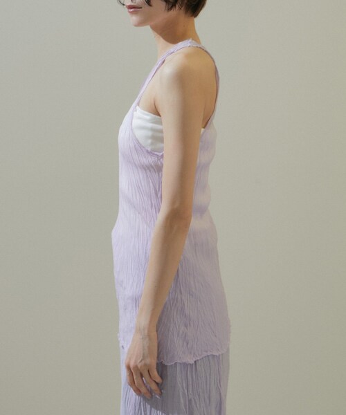 ADAM ET ROPE'（アダムエロペ）の「【Gabriela Coll Garments】クラッシュドタフタタンクトップ（タンクトップ・レディース・パープル系・0/1）」の15枚目の写真