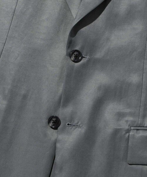 ADAM ET ROPE'（アダムエロペ）の「キュプラコットン　シングルジャケット（テーラードジャケット・メンズ・ブラック/チャコール・L/M）」の12枚目の写真