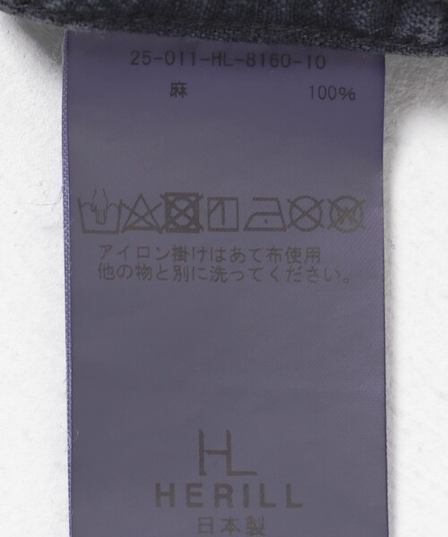 URBAN RESEARCH（アーバンリサーチ）の「HERILL　Linen P41 CoverallJacket（カバーオール・メンズ・Natural/Navy・2/3）」の14枚目の写真