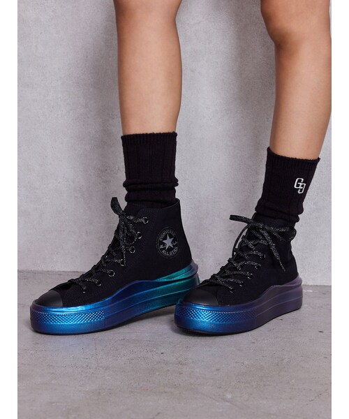 GYDA（ジェイダ）の「コンバース ALL STAR LIGHT PLTS II HOLOSOLE HI（スニーカー・レディース・オフホワイト/ブラック・22.5/23.5/24.5/24）」の18枚目の写真