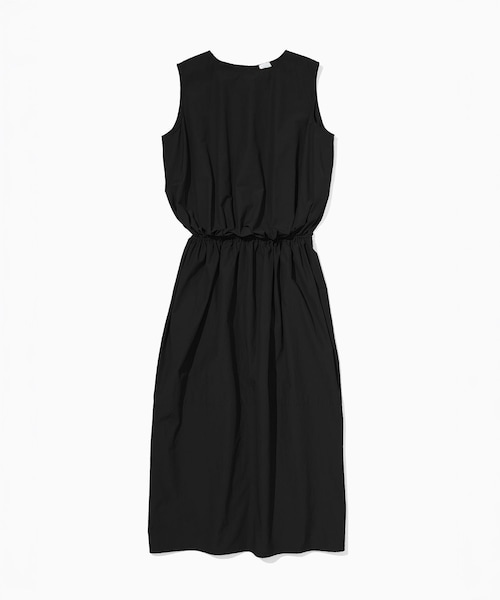 ROPE'(ロペ)の「【一部店舗限定】【REALM(レルム)】COTTON TAFFETA COLOR-BLOCKED DRESS|切り替えワンピース 26SS(ワンピース・レディース・ブラック/カーキ・38)」の1枚目の写真
