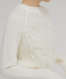 KBF | コンパクトフリンジニット(ニット/セーター)