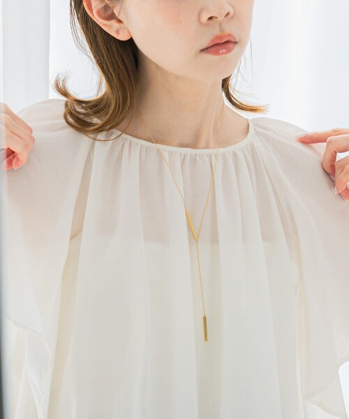 URBAN RESEARCH ROSSO（アーバンリサーチロッソ）の「Favorible　Bar Motif Lariat（ネックレス・レディース・GOLD・FREE）」の5枚目の写真