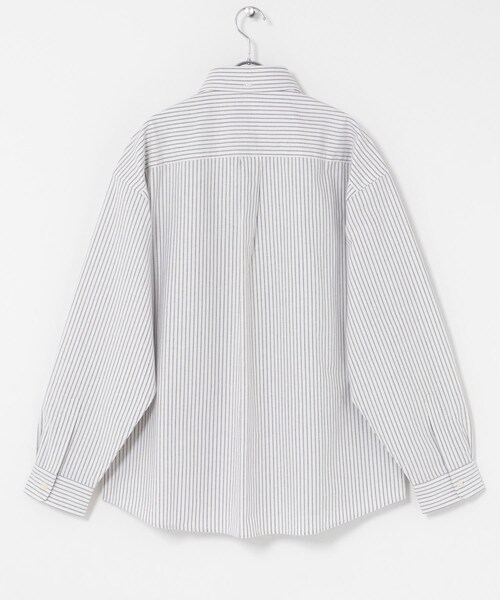 URBAN RESEARCH Sonny Label（アーバンリサーチサニーレーベル）の「抗菌オックスボタンダウンオーバーシャツ（シャツ/ブラウス・メンズ・オフ/サックス/オフストライプ・M/L/XL）」の15枚目の写真