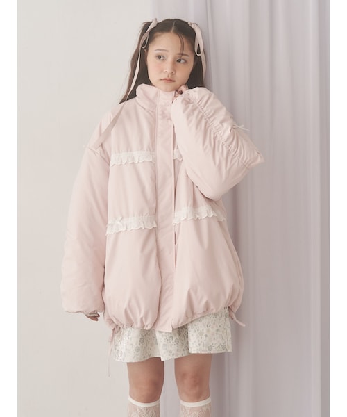 merry jenny（メリージェニー）の「ribbonフリルパデットジャケット（ダウンジャケット/コート・レディース・オフホワイト・F）」の10枚目の写真