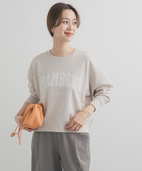 URBAN RESEARCH DOORS(アーバンリサーチドアーズ)の「カレッジロゴ刺繍スウェット(スウェット・レディース・MINT/GREIGE/NAVY・Free)」の6枚目の写真