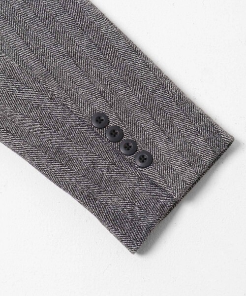 SENSE OF PLACE by URBAN RESEARCH（センスオブプレイスバイアーバンリサーチ）の「ジャージーメルトンテーラード（テーラードジャケット・レディース・BLK×WHT/BRN×BLK・One）」の11枚目の写真