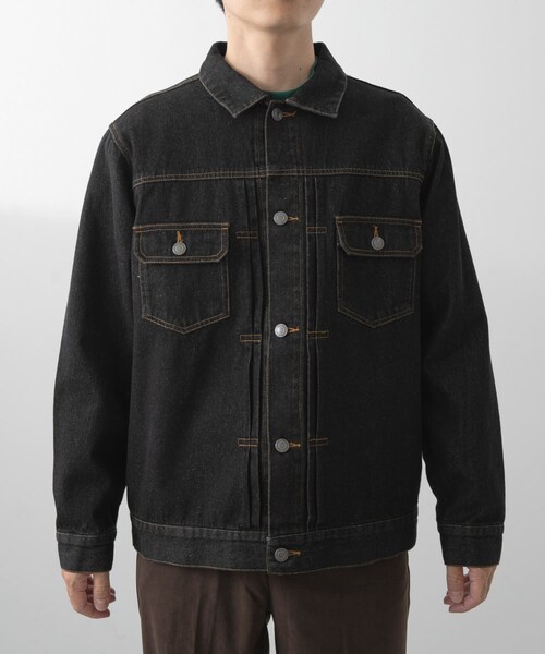 ITEMS URBANRESEARCH（アイテムズ アーバンリサーチ）の「DENIM JACKET TYPE 2nd（デニムジャケット・メンズ・IDG BLU/BLK・M/L）」の12枚目の写真