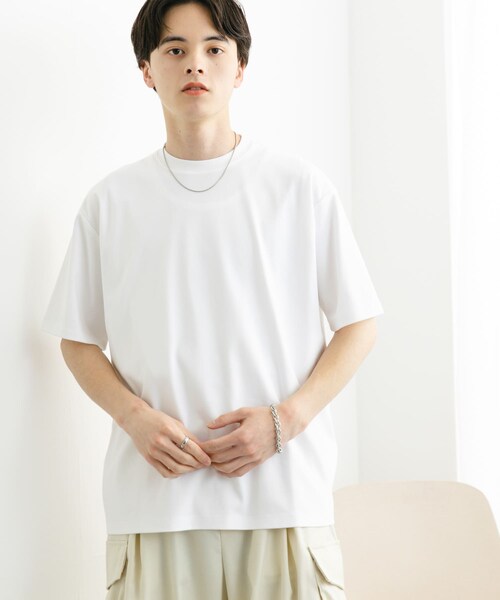 SENSE OF PLACE by URBAN RESEARCH(センスオブプレイスバイアーバンリサーチ)の「コットンスムースショートスリーブTシャツ(Tシャツ/カットソー・メンズ・WHITE/BLUE/BEIGE/BLACK・M/L)」の18枚目の写真