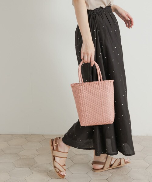 URBAN RESEARCH DOORS（アーバンリサーチドアーズ）の「メルカドバッグ（トートバッグ・レディース・PINK/GREEN/BLUE・one）」の4枚目の写真