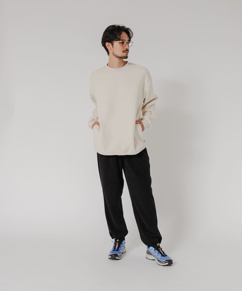 URBAN RESEARCH(アーバンリサーチ)の「『別注』THOUSAND MILE×URBAN RESEARCH ニットフリースクルーネックプルオーバー(その他トップス・メンズ・BLACK/CHARCOAL/NAVY/OFF・M/L)」の10枚目の写真