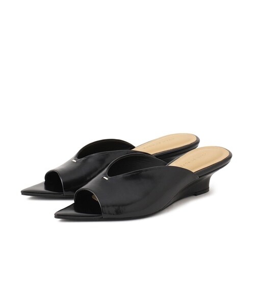 ADAM ET ROPE'（アダムエロペ）の「ポインテッドウェッジミュール（サンダル・レディース・ブラック/オフホワイト/ベージュ系・23.0/23.5/24.0/24.5）」の21枚目の写真