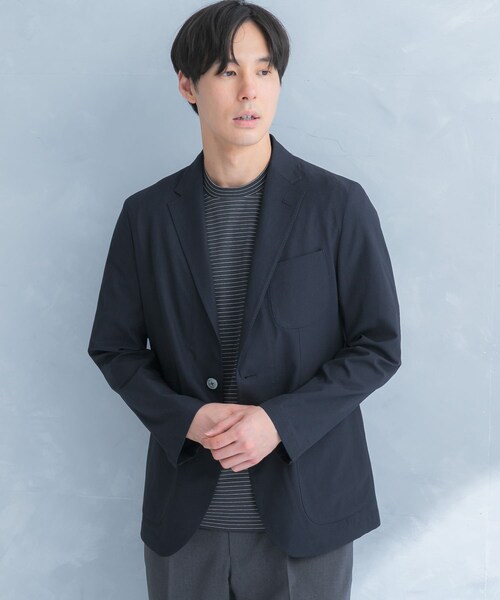 URBAN RESEARCH DOORS（アーバンリサーチドアーズ）の「LIFE STYLE TAILOR　ライトメッシュイージージャケット（テーラードジャケット・メンズ・BEIGE/NAVY・S/M/L/XL）」の18枚目の写真