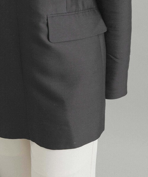 URBAN RESEARCH ROSSO（アーバンリサーチロッソ）の「UNiPH　シルクウールツイルプルオーバー（シャツ/ブラウス・レディース・ブラック・1）」の10枚目の写真