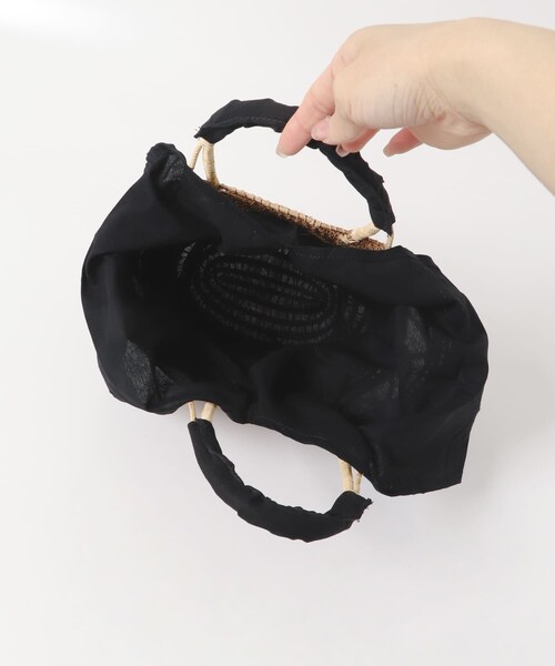 URBAN RESEARCH Sonny Label（アーバンリサーチサニーレーベル）の「TARANGO　カゴバッグ（かごバッグ・レディース・BLACK/OFF・one）」の10枚目の写真