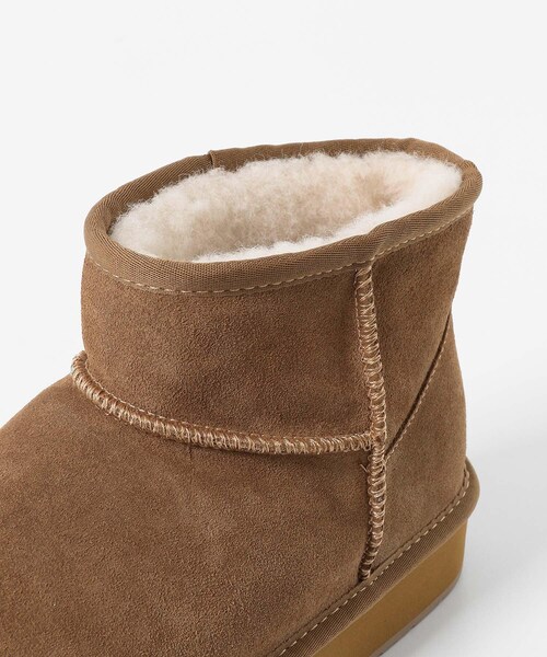 URBAN RESEARCH Sonny Label（アーバンリサーチサニーレーベル）の「EMU　PLATFORM MICRO WOOL（ブーツ・レディース・BLACK/Chestnut・7/8）」の15枚目の写真