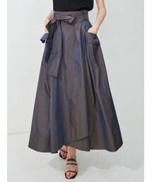 MERCURYDUO | 【To/】ラップ風タフタボリュームスカート(スカート)