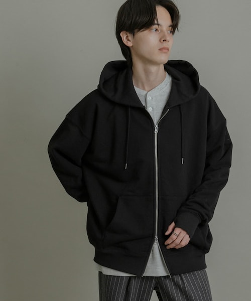 SENSE OF PLACE by URBAN RESEARCH（センスオブプレイスバイアーバンリサーチ）の「『ユニセックス』Wジップパーカー（パーカー・メンズ・IVORY/BLACK/GRAY/RED・M/L）」の20枚目の写真