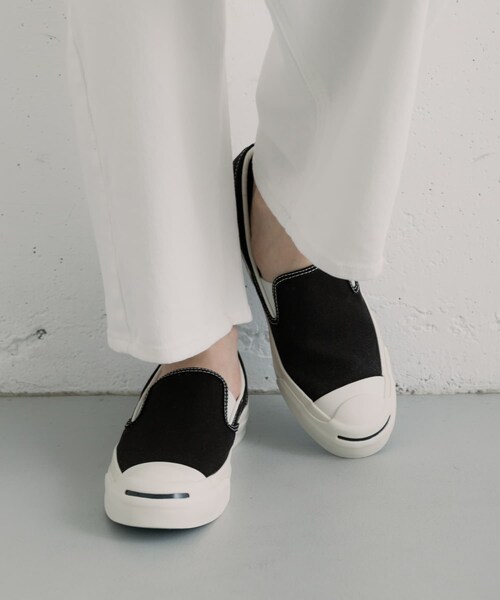 SENSE OF PLACE by URBAN RESEARCH(センスオブプレイスバイアーバンリサーチ)の「Converse JACK PURCELL CL SLIP-ON(スニーカー・メンズ・BLACK・26/27/28)」の8枚目の写真