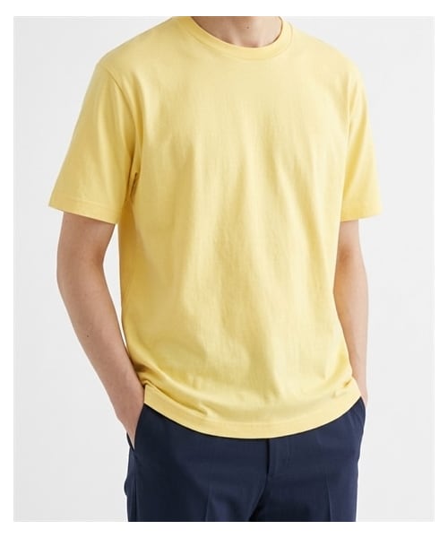 nissen（ニッセン）の「綿１００％無地クルーネック半袖Ｔシャツ（Tシャツ/カットソー・メンズ・ホワイト/デニム/チャコール/オートミール/ネイビー/ライトピンク/ライトパープル/シーブルー/ロイヤルブルー/フォレスト/アクア/ライトイエロー/オレンジ/レッド/バーガンディ/ブラック/ライトベージュ/サンドカーキ/キャメル/ダークブラウン/ダスティピンク/ダスティブルー/アーミーグリーン/セメント/サファリ/モスグレー/アシッドブルー・S/M/L/XL/XXL/XXXL/4XL/XXXXL/5XL）」の22枚目の写真