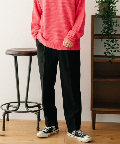 ITEMS URBANRESEARCH（アイテムズ アーバンリサーチ）の「ウールタッチ センタープレスパンツ（その他パンツ・メンズ・MOC/BLK/BRN・M/L）」の8枚目の写真