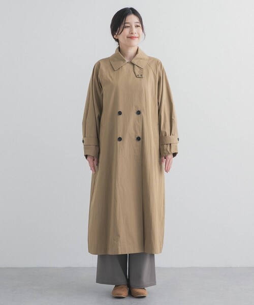 URBAN RESEARCH DOORS(アーバンリサーチドアーズ)の「袖ボリュームスタンドコート(ステンカラーコート・レディース・L.BEIGE/BEIGE・Free)」の12枚目の写真