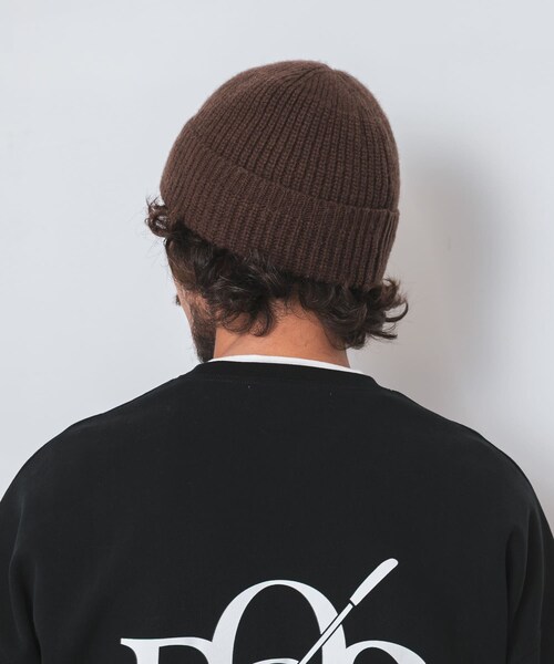 URBAN RESEARCH Sonny Label（アーバンリサーチサニーレーベル）の「OOPS　ニット帽（ニットキャップ/ビーニー・メンズ・BLACK/GRAY/BROWN・One）」の12枚目の写真