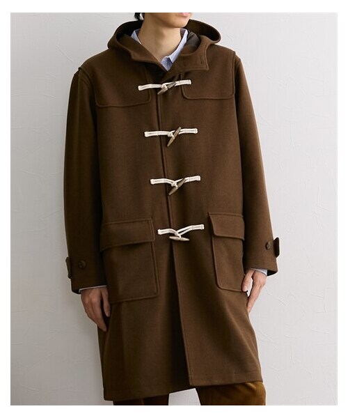 nissen（ニッセン）の「フェイクウールオーバーサイズダッフルコート（ダッフルコート・メンズ・ブラウン/ネイビー・M/L/LL/3L/4L/5L/6L/8L/10L）」の4枚目の写真