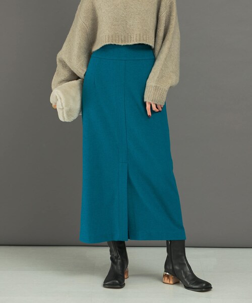 URBAN RESEARCH ROSSO（アーバンリサーチロッソ）の「ウール混ブークレストレートスカート（スカート・レディース・BLUE/CAMEL/CHARCOAL・36/38）」の19枚目の写真
