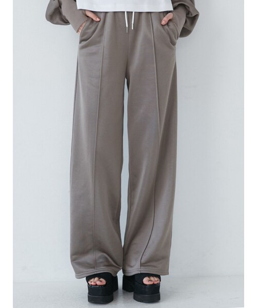 MURUA（ムルーア）の「シャイニーカットワイドパンツ（その他パンツ・レディース・ブルー/モカ/ホワイト/ダークグレー/カーキ・F/1/2）」の22枚目の写真