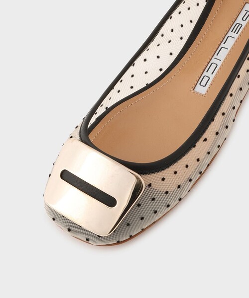 ROPE'（ロペ）の「【PELLICO（ペリーコ）】MESH FLAT SHOES｜パンプス（パンプス・レディース・ホワイト/ピンク・36/37）」の8枚目の写真