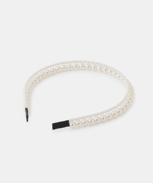 ROPE' PICNIC(ロペピクニック)の「【KIDS/キッズ】ダブルパールカチューシャ(カチューシャ・キッズ・ホワイト・F)」の5枚目の写真