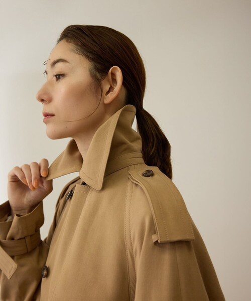 ROPE'(ロペ)の「MANTECO(マンテコ) テンセルウールトレンチコート(トレンチコート・レディース・ベージュ・36/38)」の10枚目の写真