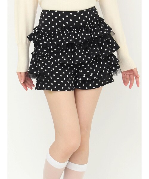 CALNAMUR（カルナムール）の「ドットティアードパンツ（その他パンツ・レディース・ホワイト/ブラック・S/M）」の8枚目の写真