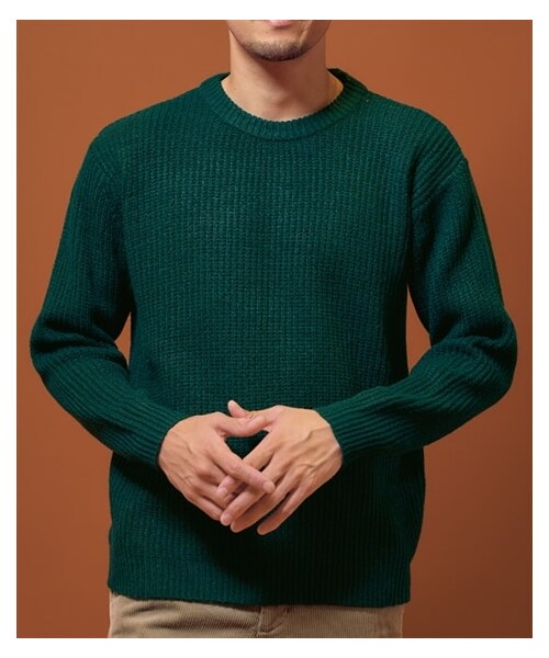 nissen（ニッセン）の「ウォッシャブル畦編クルーネックセーター（ニット/セーター・メンズ・チャコール/杢グレー/ダークグリーン・M/L/LL/3L/4L/5L/6L/8L/10L）」の22枚目の写真