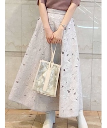 MERCURYDUO | フラワーエンブロイダリーフレアスカート(スカート)