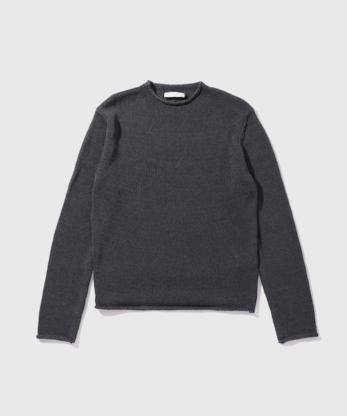 ADAM ET ROPE'(アダムエロペ)の「【AMOMENTO/アモーメント】 PAPER YARN PULLOVER(ニット/セーター・メンズ・チャコール/ベージュ・L/M)」の3枚目の写真