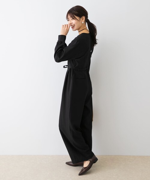 URBAN RESEARCH ROSSO（アーバンリサーチロッソ）の「『UR TECH SMOOTHLUXE』F by ROSSO　ハーフZIPジャンプスーツ（サロペット/オーバーオール・レディース・C/GRAY/BLACK・36/38）」の10枚目の写真
