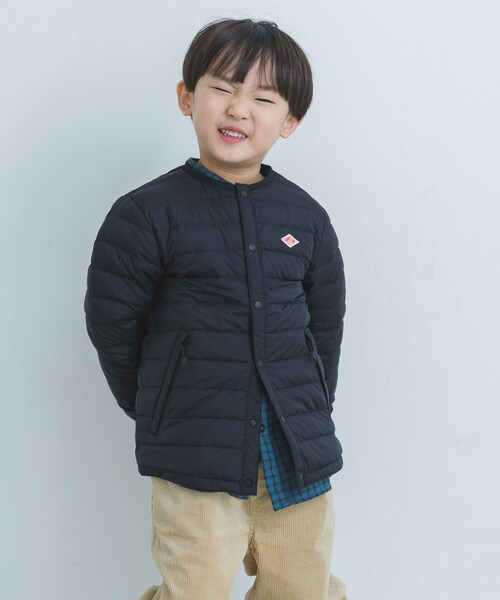 URBAN RESEARCH DOORS（アーバンリサーチドアーズ）の「DANTON　INNER DOWN CREW-NECK JACKET(KIDS)（ダウンジャケット/コート・キッズ・BLACK/OYSTER・115/135）」の13枚目の写真
