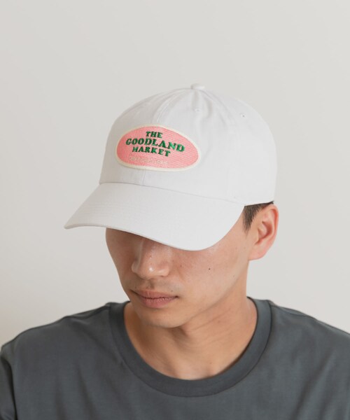 THE GOODLAND MARKET（ザグッドランドマーケット）の「ザ グッドランド マーケット　RE-WAPPEN CAP（キャップ・メンズ・BEIGE/BLACK/WHITE/CHRxPNK/CHRxGRN・FREE）」の7枚目の写真