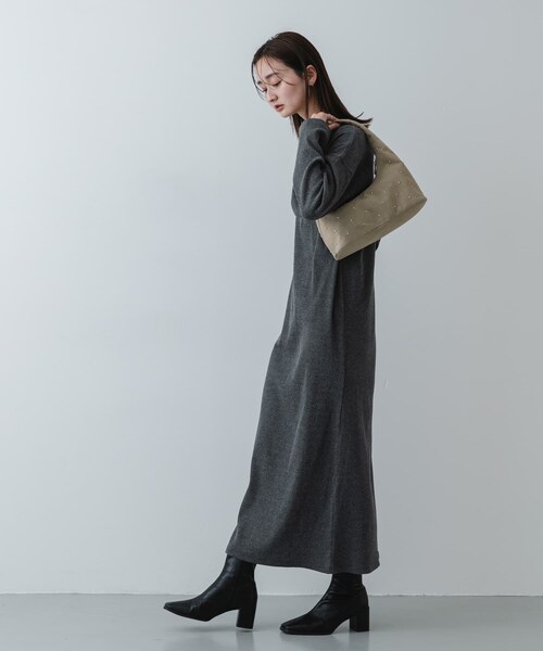 SENSE OF PLACE by URBAN RESEARCH（センスオブプレイスバイアーバンリサーチ）の「スタッズラウンドバッグ（ハンドバッグ・レディース・BLACK/GREIGE・One）」の18枚目の写真