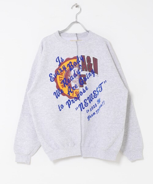 THE GOODLAND MARKET（ザグッドランドマーケット）の「77circa　make original frocky print reversible top（スウェット・レディース・gray1/gray2/gray3/gray4/gray5/gray6/navy1/navy2/navy3/navy4/navy5/navy6・one）」の14枚目の写真