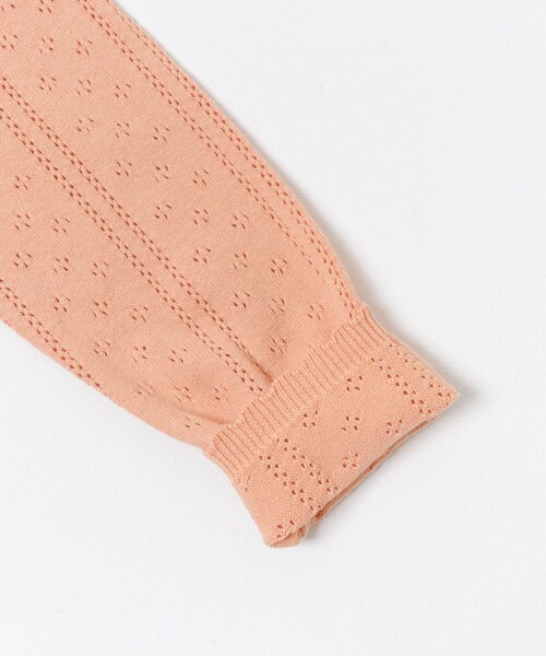 URBAN RESEARCH DOORS(アーバンリサーチドアーズ)の「透かし編みカーディガン(KIDS)(ニット/セーター・キッズ・PEACH/IVORY・120(115-125)/135(130-140))」の15枚目の写真