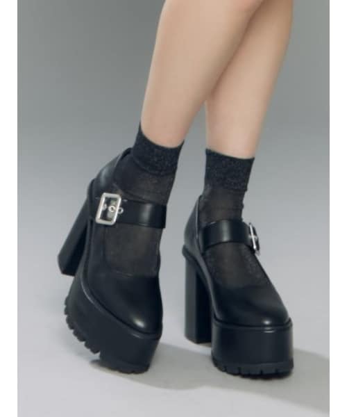 EATME（イートミー）の「メリージェーンパンプス（パンプス・レディース・ブラック/レッド/ミックス・S/M/L）」の3枚目の写真