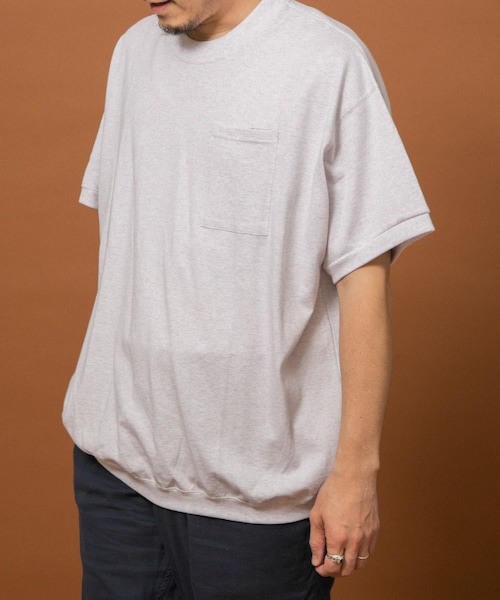 URBAN RESEARCH（アーバンリサーチ）の「RELAX FIT　リブTシャツ（Tシャツ/カットソー・メンズ・BLACK/WHITE/ASH/BROWN/L BLUE・FREE）」の3枚目の写真