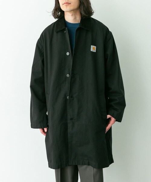 URBAN RESEARCH Sonny Label（アーバンリサーチサニーレーベル）の「carhartt　WEBSTER COAT（ステンカラーコート・メンズ・Black・S/M）」の6枚目の写真