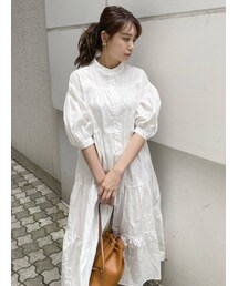 dazzlin | ティアードAラインシャツワンピース(ワンピース)