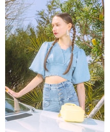 EMODA | シャーリングミニトップ(シャツ/ブラウス)