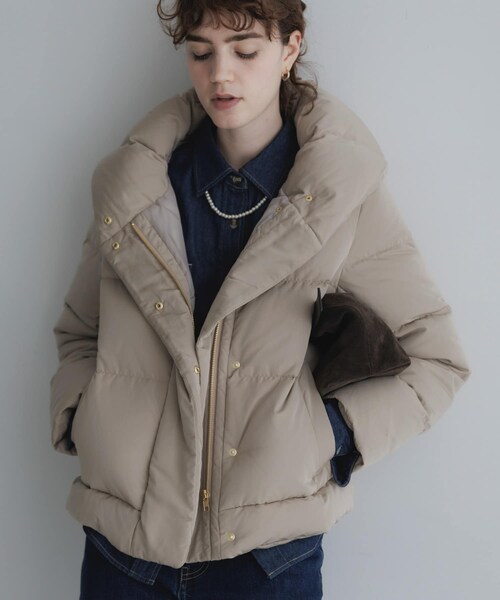 URBAN RESEARCH Sonny Label（アーバンリサーチサニーレーベル）の「撥水ショールカラーミディダウンコート（その他アウター・レディース・ブラック/グレージュ/ネイビー・Free）」の17枚目の写真